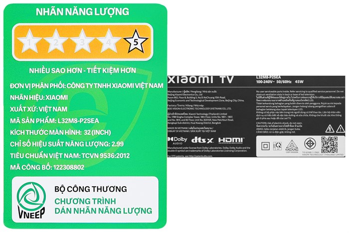 Google Tivi Xiaomi A 32 Inch L32M8-P2SEA